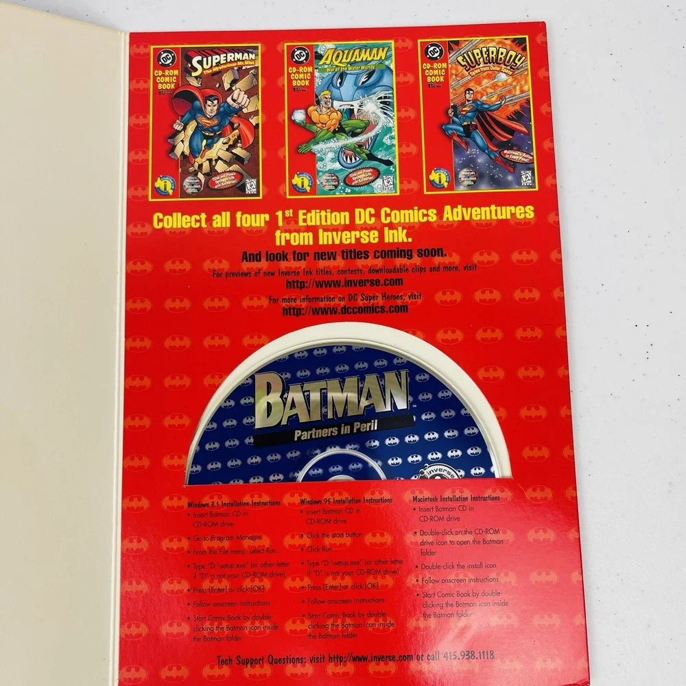 Batman Partners In Peril Comic Book PC Cd Rom